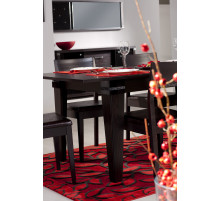 Раскладной обеденный стол для гостиной Мира MIRA-04 венге