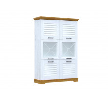 Двухстворчатый шкаф-витрина для посуды ГК-2 (СА/ОРН) Кантри