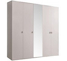 Пятистворчатый шкаф для одежды с зеркалом Rimini РМШ1/5 (слоновая кость) Пятистворчатый шкаф для одежды с зеркалом Rimini РМШ1/5 (слоновая кость)